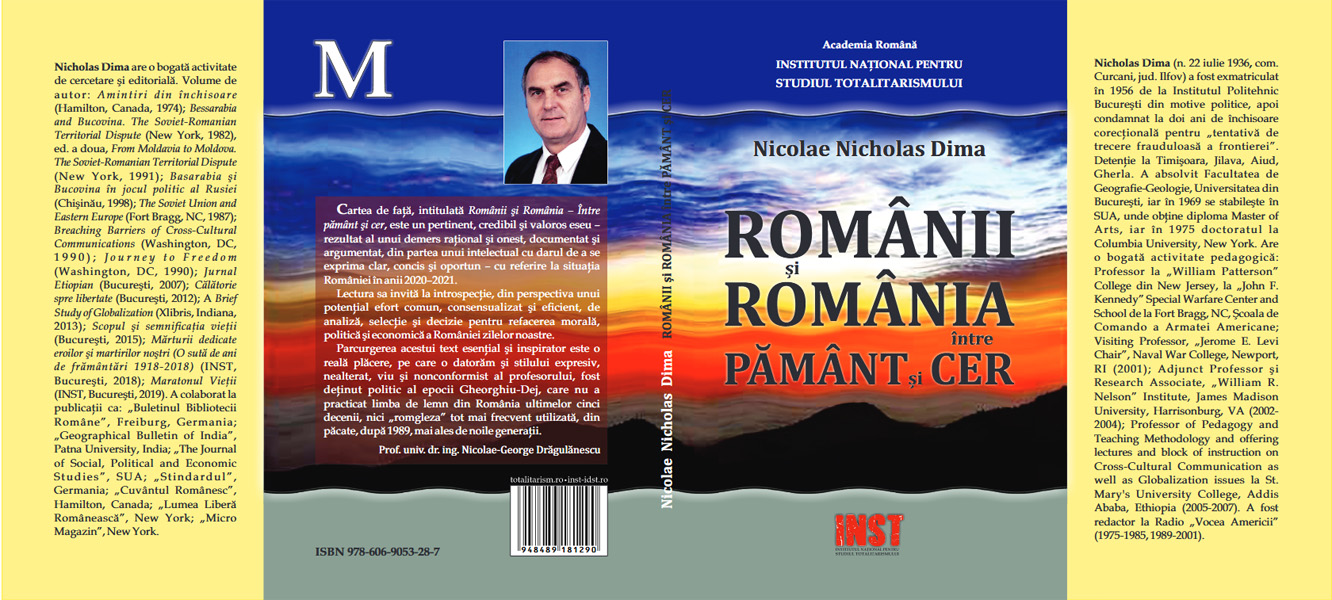 Nicholas DIMA – ROMÂNII ȘI ROMÂNIA – ÎNTRE CER ȘI PĂMÂNT (PREZENTARE DE CARTE)